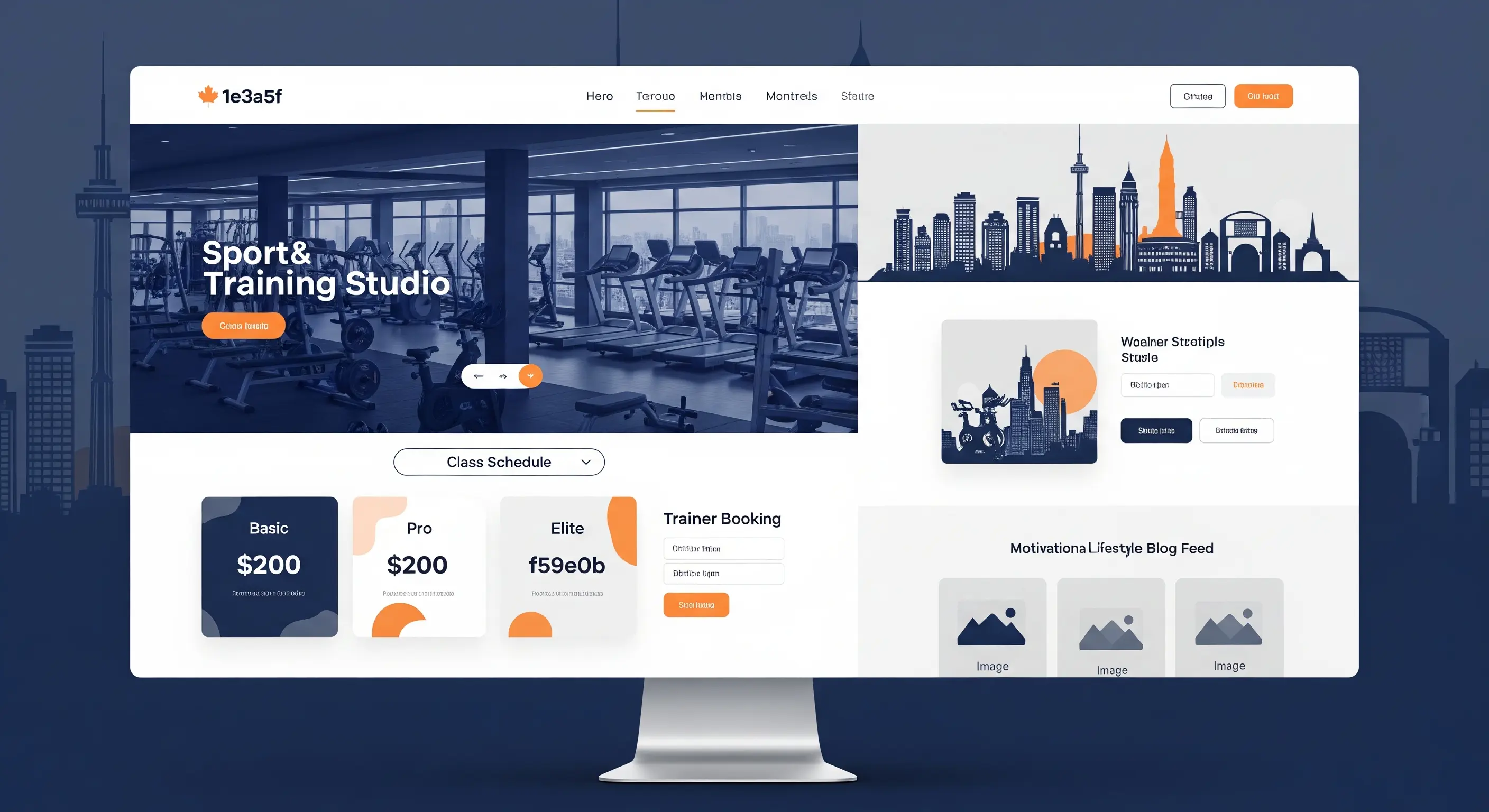 Health & Wellness website template โ AI-optimized design with booking and analytics